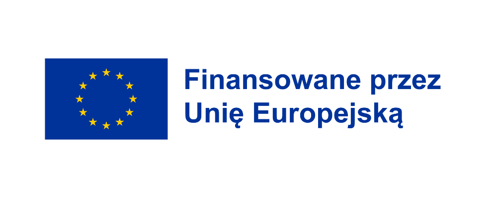 Flaga unii europejskiej i napis "finansowane przez unię europejską"